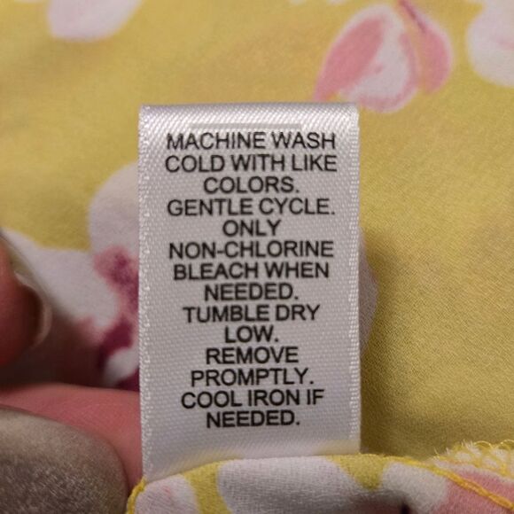 Cato Chic Floral Yellow Blouse - Picture 8 of 8